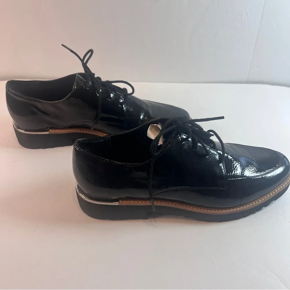 Franco Sarto Women’s Black Patent Lace-Up Oxford – Size 9M - Picture 8 of 10